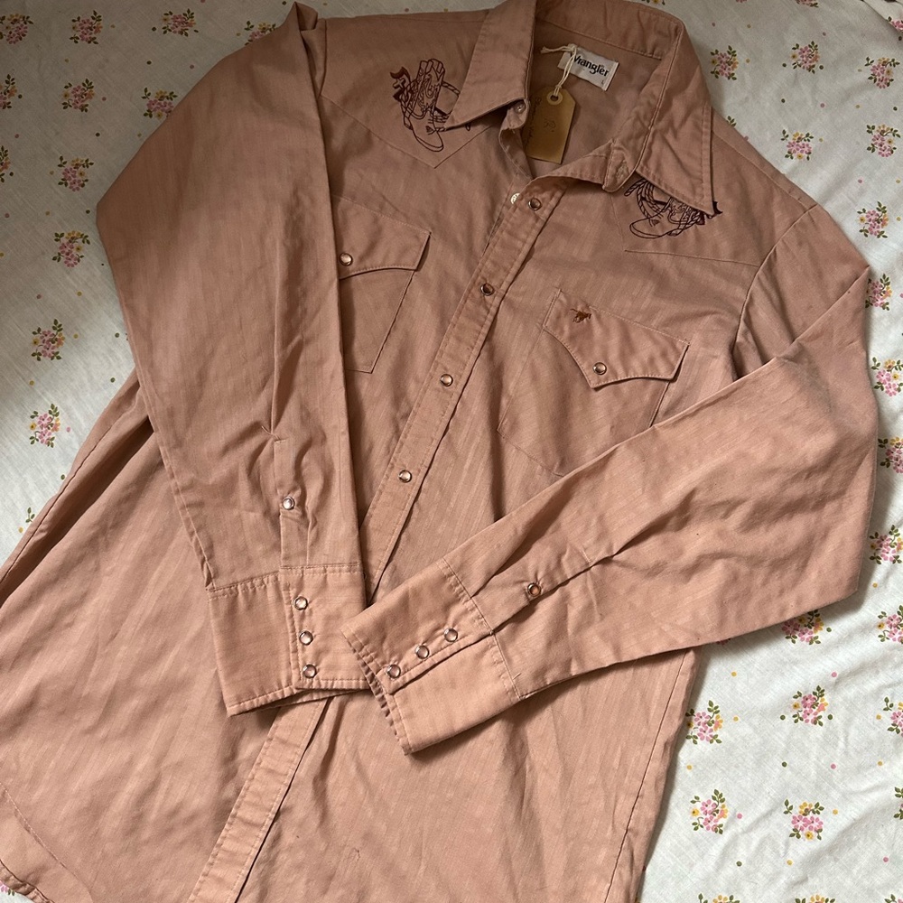 Wrangler pearl snap